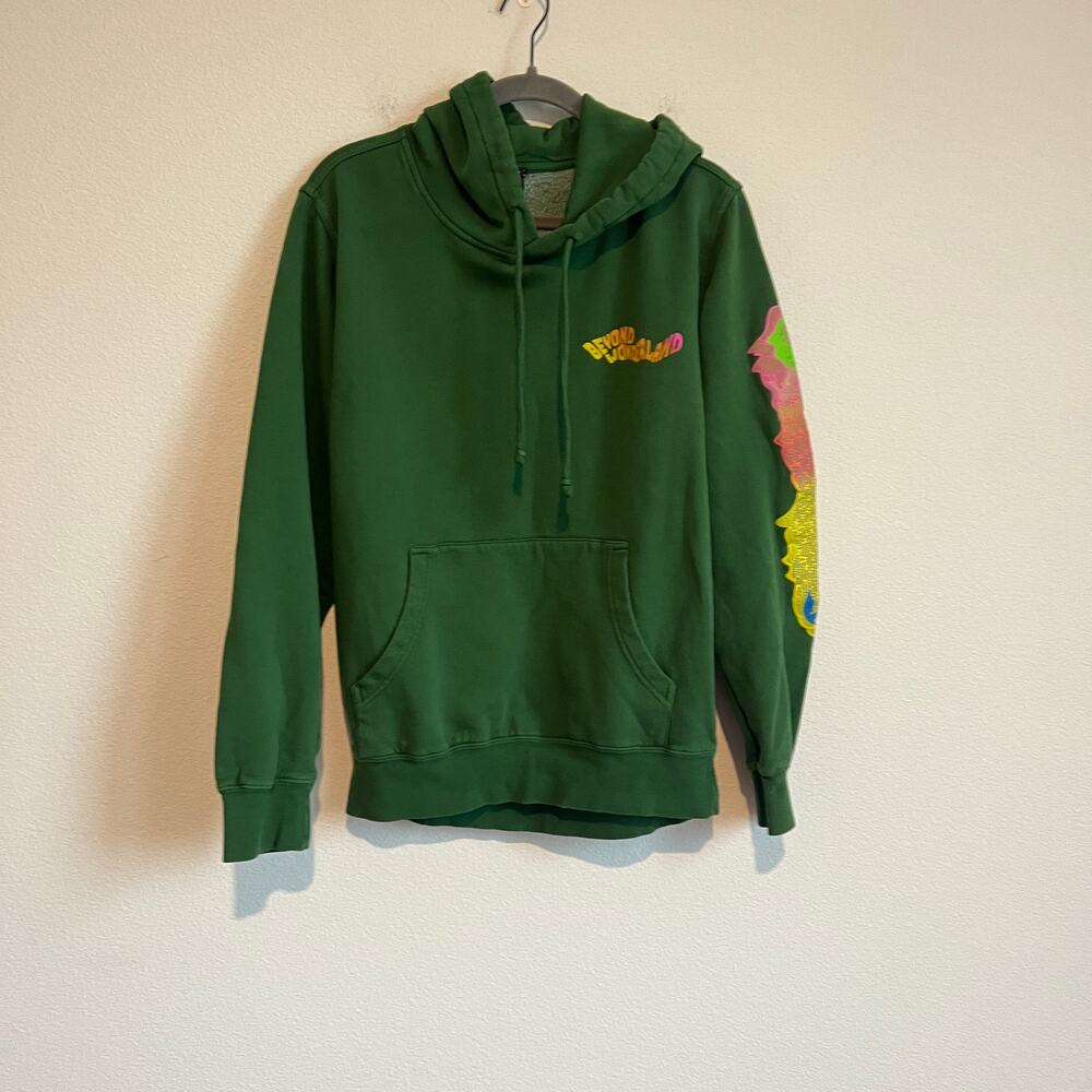 Insomniac Beyond Green Wonderland Hoodie S Trippy Psychedelic Rave Festival